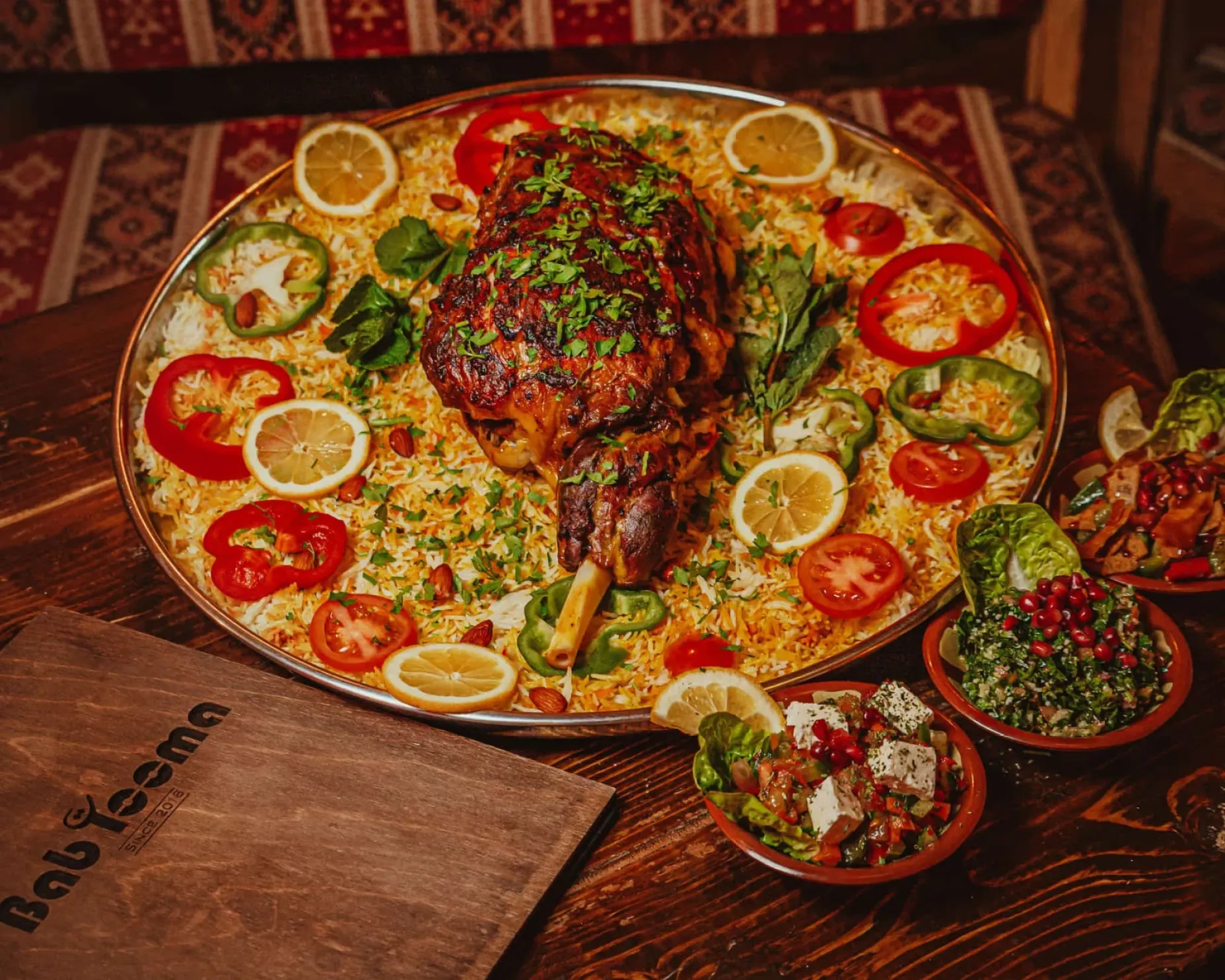 BabTooma Lamb Leg Mandi Feast