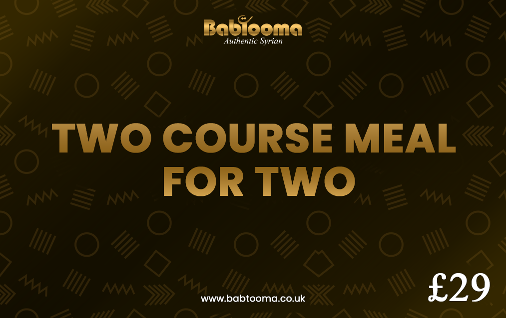 Two course meal for two