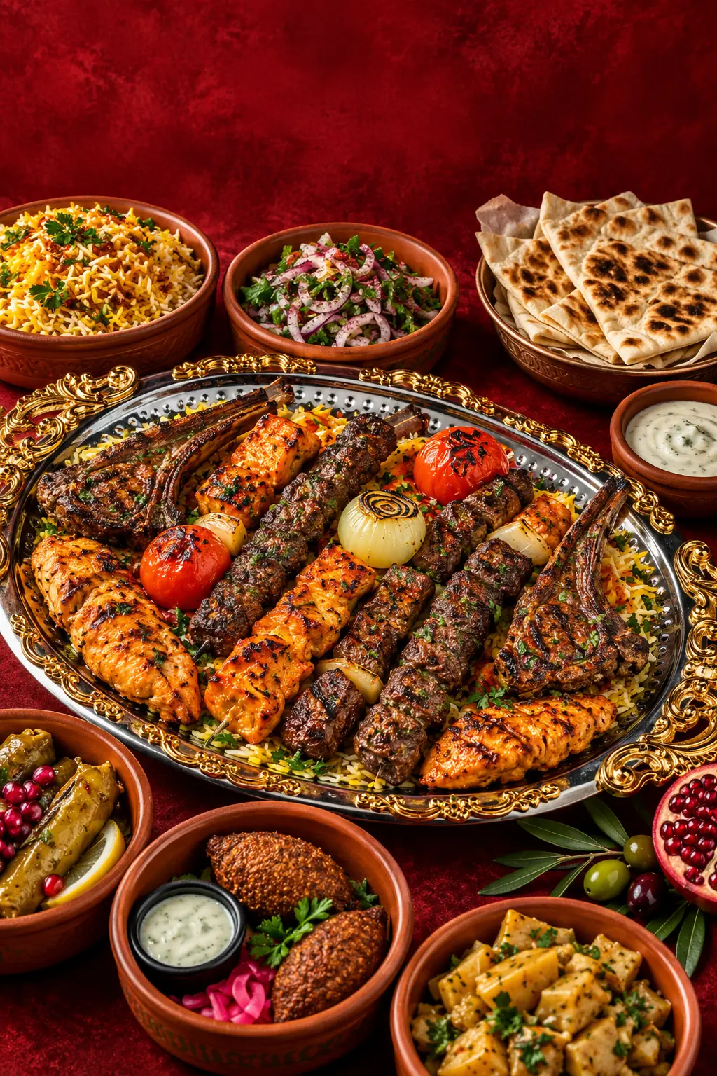Mixed grill sharing platter at BabTooma
